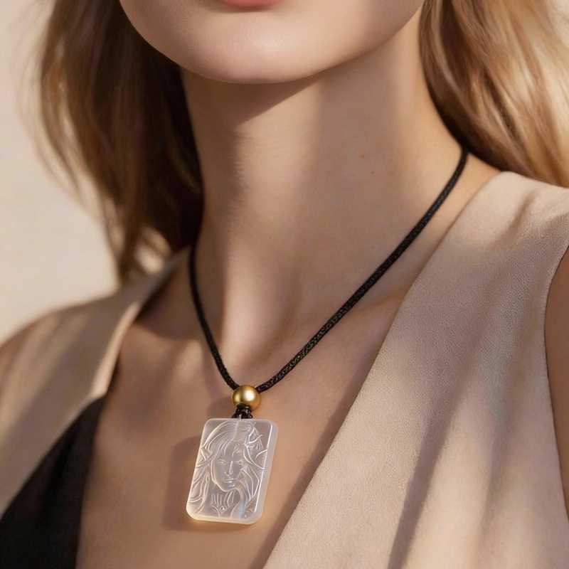 Cthulhu Mythos Elder Thing Agate Pendant | Dark Fantasy Gothic Necklace for Men & Women