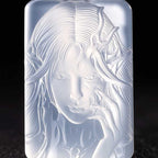 Cthulhu Mythos Elder Thing Agate Pendant | Dark Fantasy Gothic Necklace for Men & Women