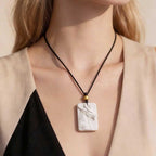 Handcarved Moon-Beast Pendant | Cthulhu Mythos Inspired Jewelry | White Porcelain Dragon Necklace for Cosmic Horror Fans