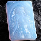 Cthulhu Mythos Ayi'ig "God of Venomous Wrath" Serpent God Icy Opalite Pendant - Great Old Ones Jewelry