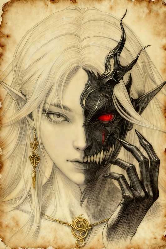 Cthulhu Mythos Elder Thing Agate Pendant | Dark Fantasy Gothic Necklace for Men & Women